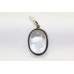 Women 925 Sterling Silver Pendant white crystal gem stone god shiva P 823